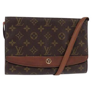 Authentic LOUIS VUITTON Monogram Bordeaux 24 Shoulder Bag M51798 LV